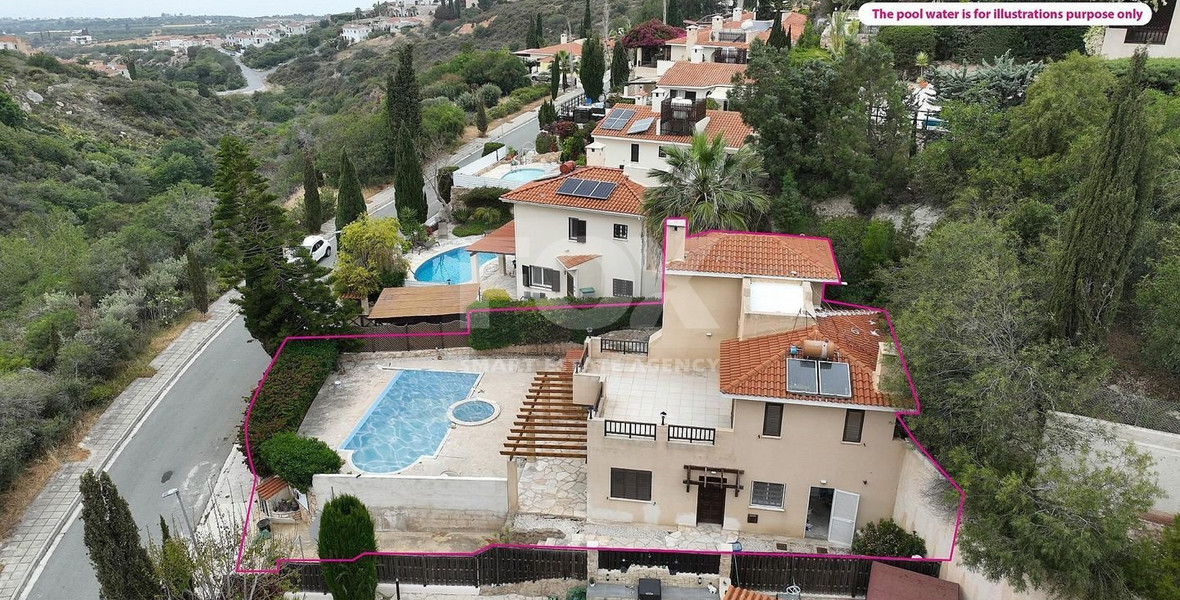 For sale three bedroom  detached villa in Tala, Paphos