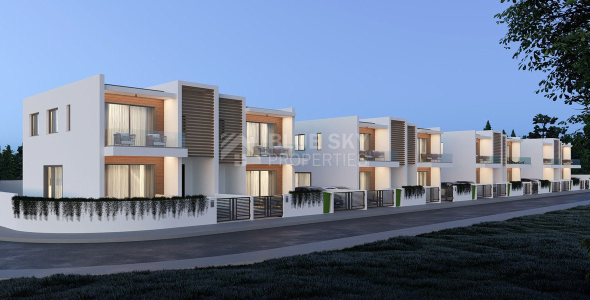 Modern Elegance Three Bedroom Semi Detached Villas in Yeroskipou, Paphos