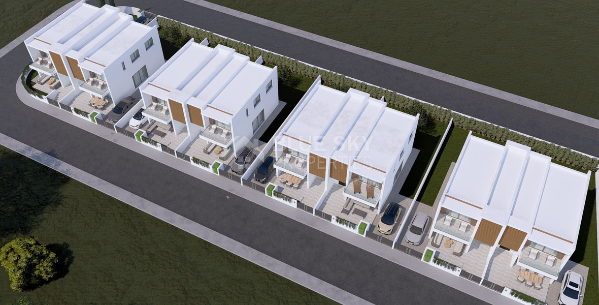 Modern Elegance Three Bedroom Semi Detached Villas in Yeroskipou, Paphos