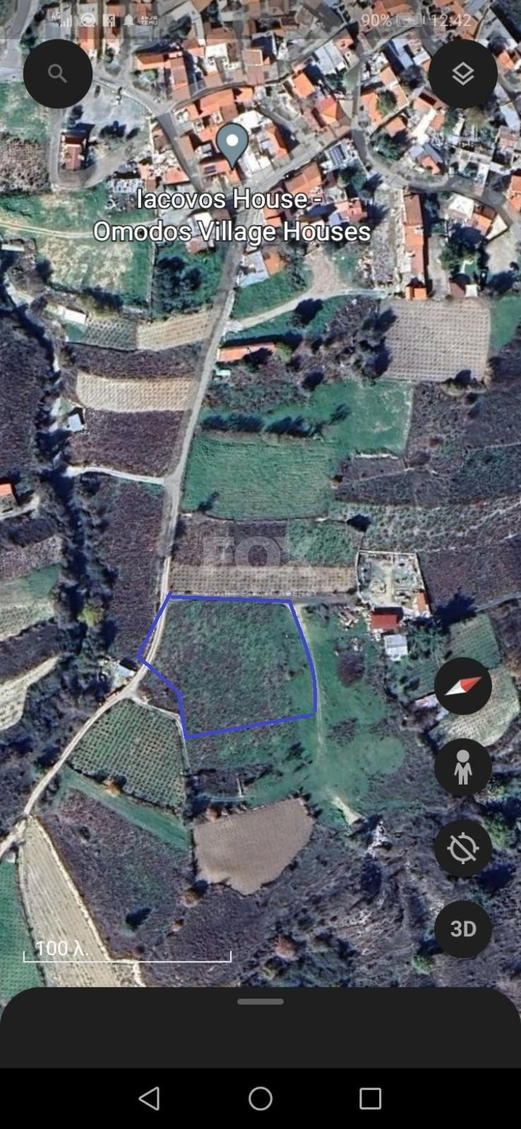 Large Residential Plot for Sale in Beautiful Omodos