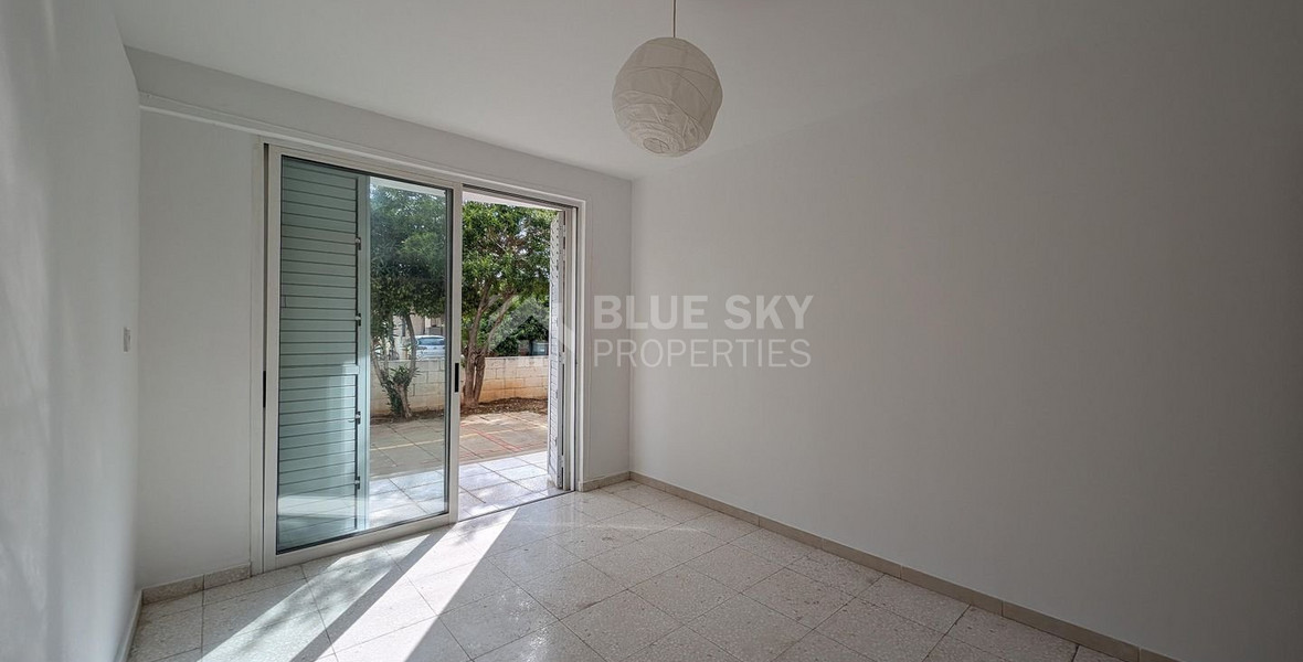 For sale, spacious three-Bedroom Ground Floor Apt, Kings Av.Mall Area, Paphos.