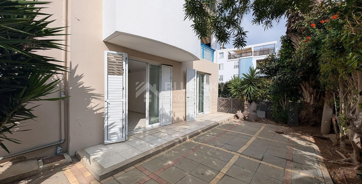 For sale, spacious three-Bedroom Ground Floor Apt, Kings Av.Mall Area, Paphos.