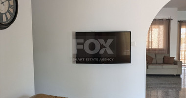 Spacious ground floor 2-storey furnished apartment with three bedrooms in Geroskipou, for rent