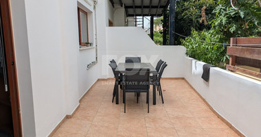 Spacious ground floor 2-storey furnished apartment with three bedrooms in Geroskipou, for rent