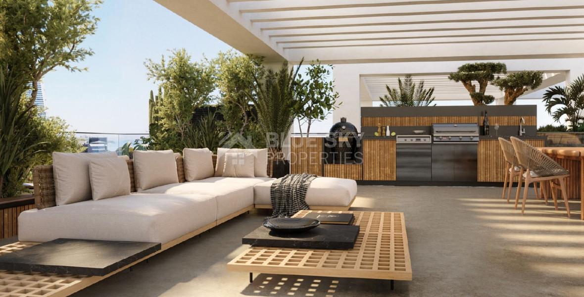 Top floor 3 bedroom apartment with roof garden for sale in Agia Trias, Limassol