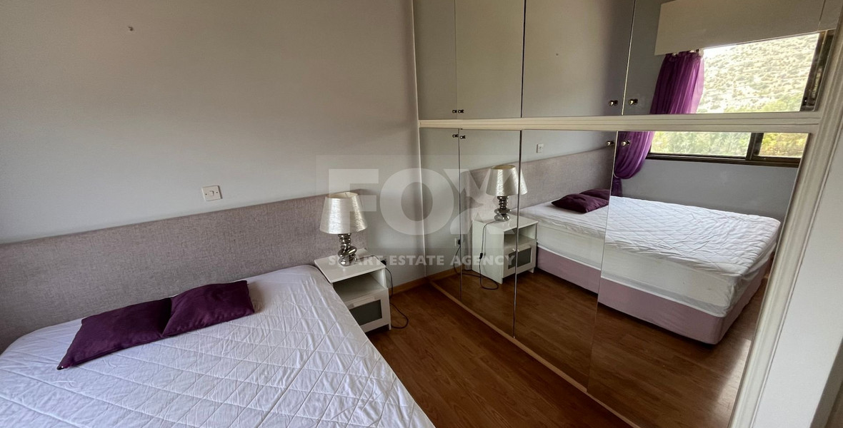 Fully Furnished Two Bedroom Apartment with Mountain View for rent in Germasogeia