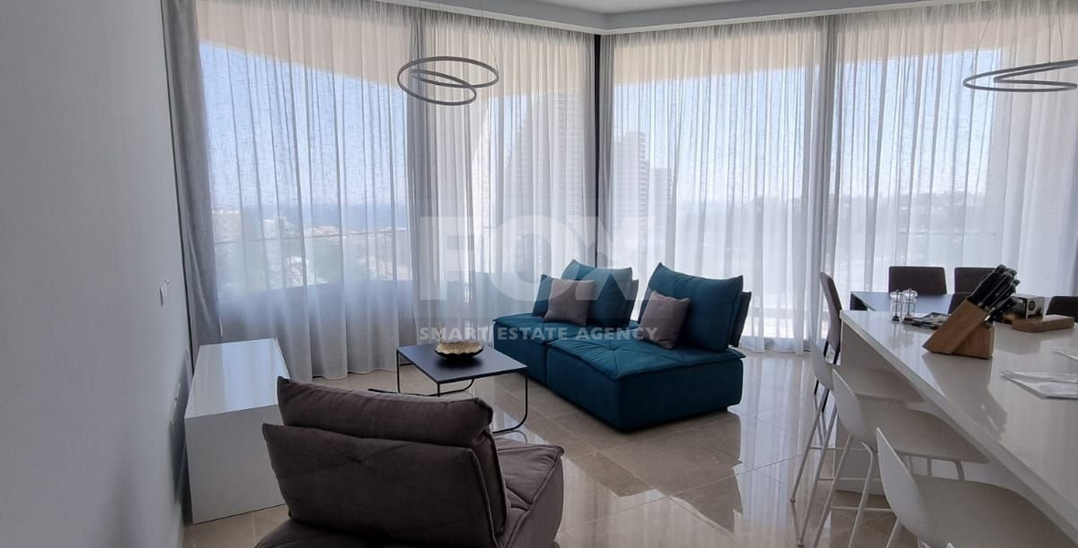 Modern Two Bedroom Apartment with sea view for rent in Potamos Germasogeias