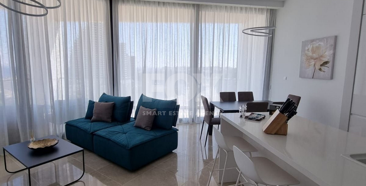 Modern Two Bedroom Apartment with sea view for rent in Potamos Germasogeias