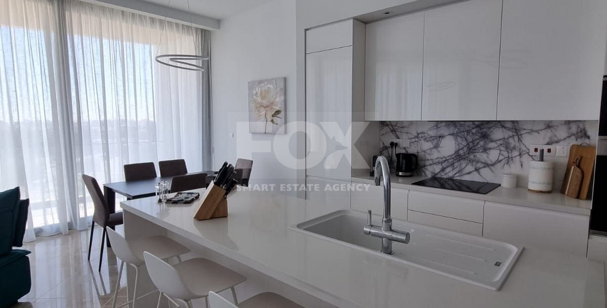 Modern Two Bedroom Apartment with sea view for rent in Potamos Germasogeias