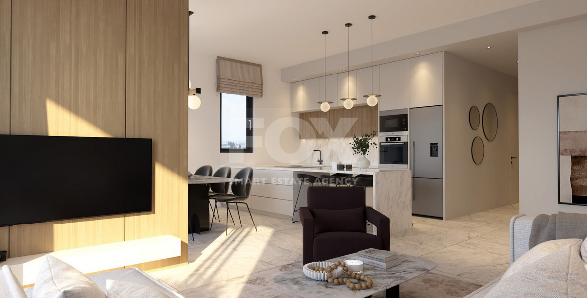 Three bedroom penthouse with private roof garden for sale in Central Mesa Geitonia