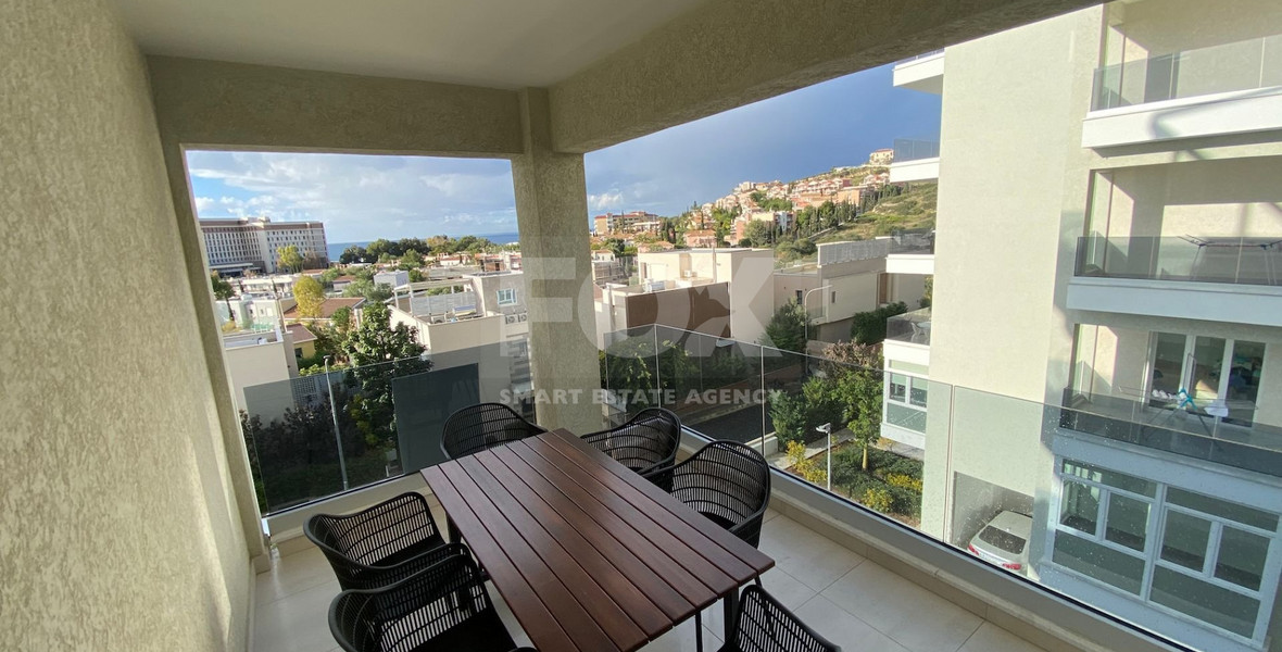 3 Bedroom Fully Furnished Duplex Apartment with communal Pool and Gym for rent in Parekklisia