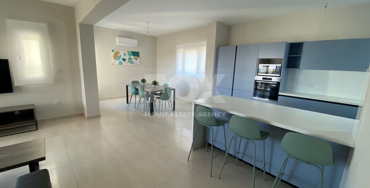 3 Bedroom Fully Furnished Duplex Apartment with communal Pool and Gym for rent in Parekklisia