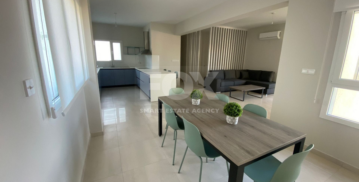 3 Bedroom Fully Furnished Duplex Apartment with communal Pool and Gym for rent in Parekklisia