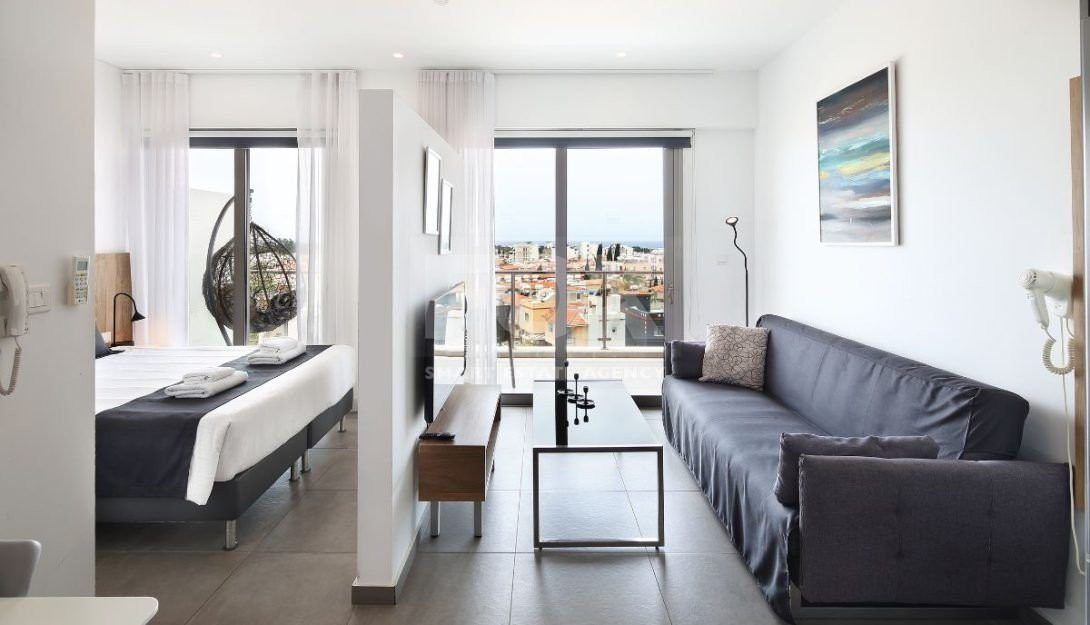 Top floor studio apartment for sale in Universal area, Paphos