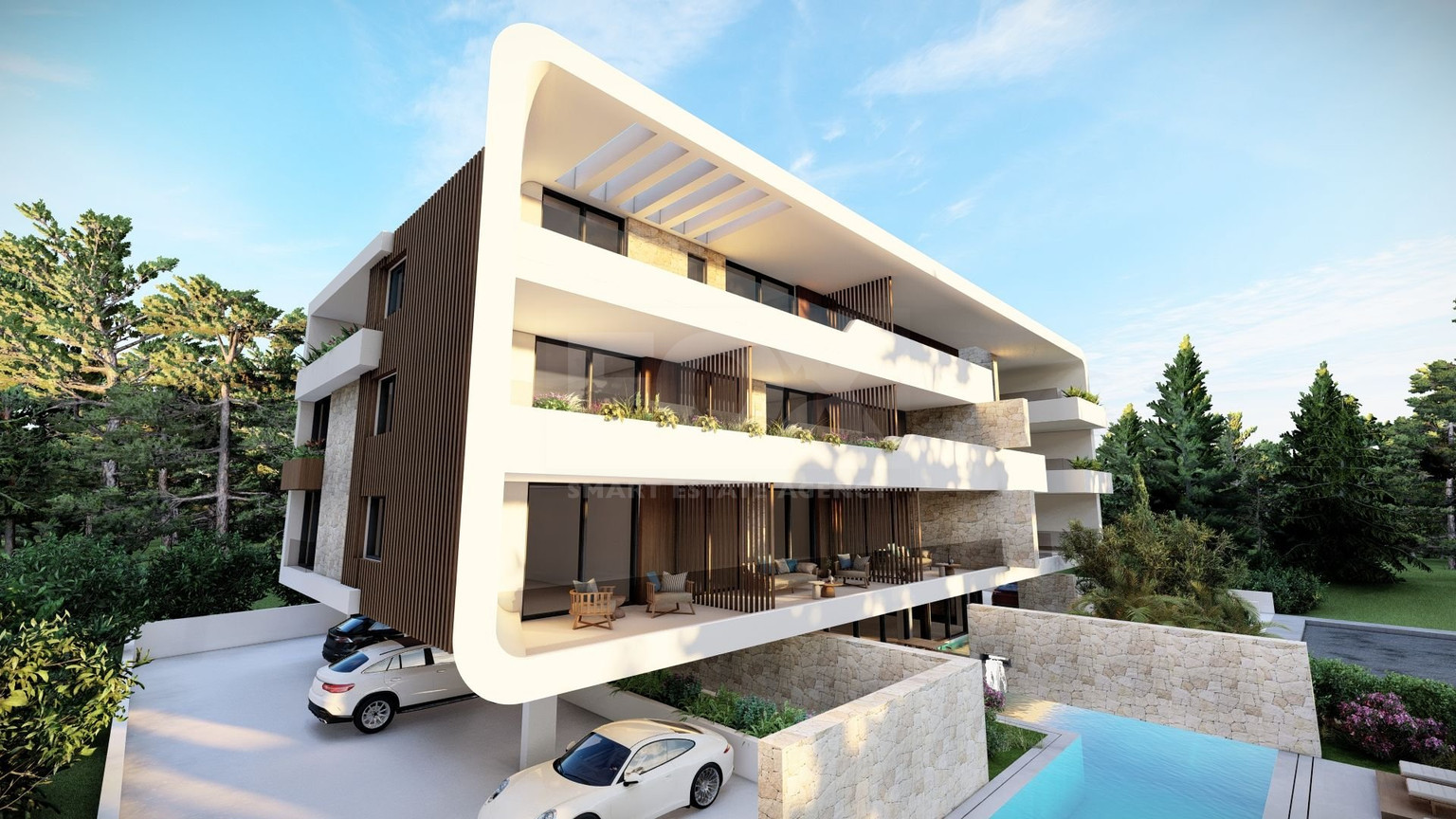 Two bedroom apartment on third floor , in Tombs of the KIngs area, Paphos