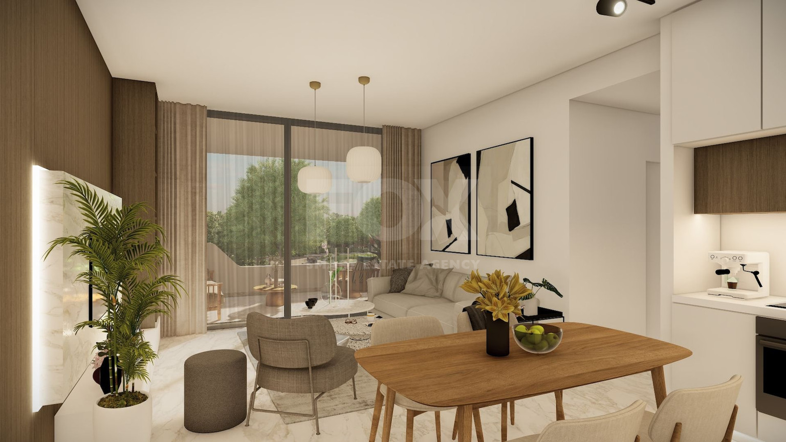 Two bedroom apartment on third floor , in Tombs of the KIngs area, Paphos