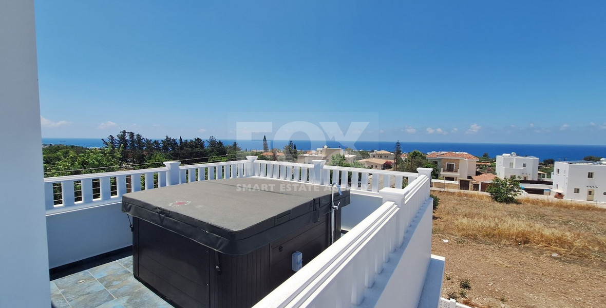 Modern Unfurnished Kissonerga House with Sea View, for rent
