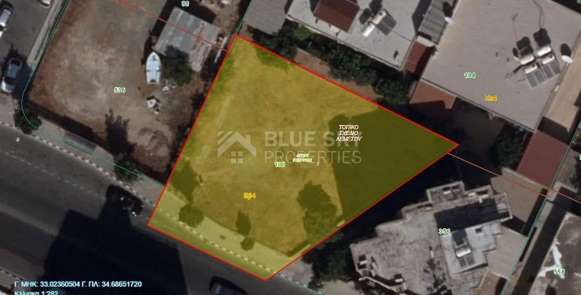 Prime commercial land for sale in Agios Georgios Havouzas, Limassol