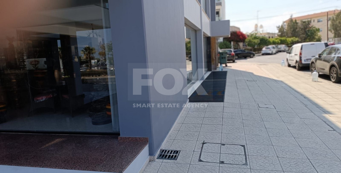 Spacious Ground Floor Showroom for rent in Agios Athanasios Prime Central Road