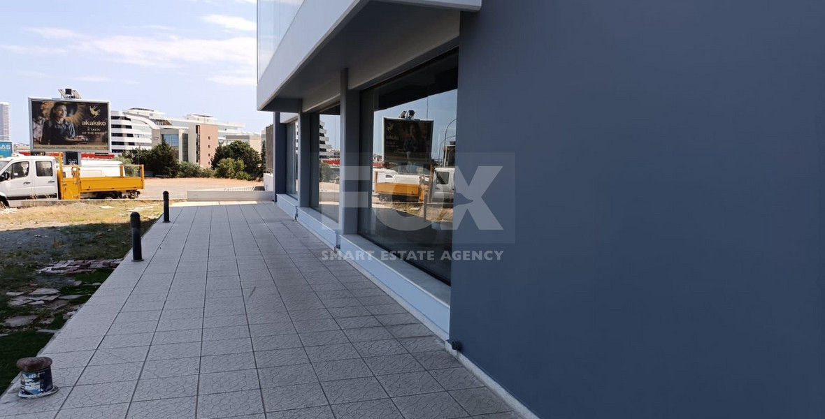 Spacious Ground Floor Showroom for rent in Agios Athanasios Prime Central Road