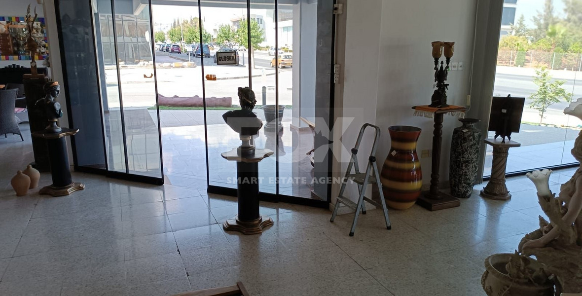 Spacious Ground Floor Showroom for rent in Agios Athanasios Prime Central Road