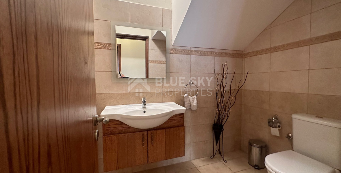 FOR SALE 4 BEDROOM HOUSE WITH EXTRA 5TH LOFT ROOM AND LARGE GARDEN IN AGIOS ATHANASIOS.