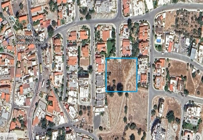 Prime Development Land For Sale in Agia Filaxi with Amazing City and Sea View