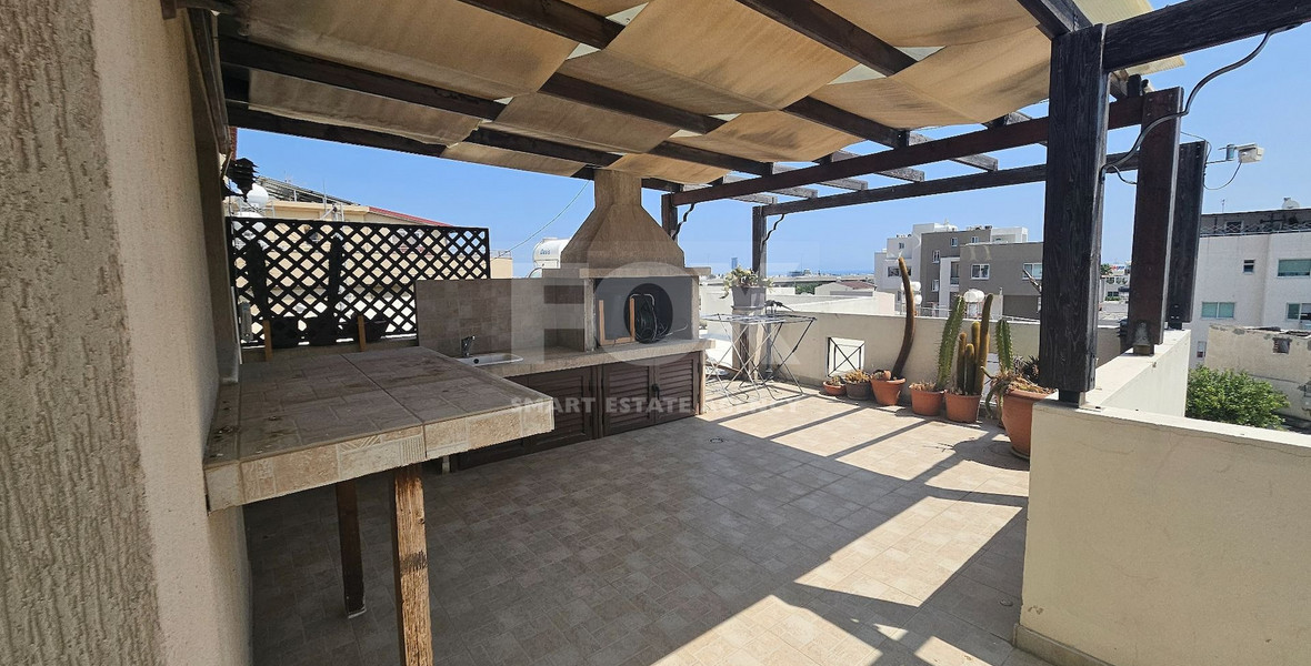 Huge-Furnished, Duplex Apartment, Two Plus One Bedroom With Huge Veranda For Rent In Kato Polemidia