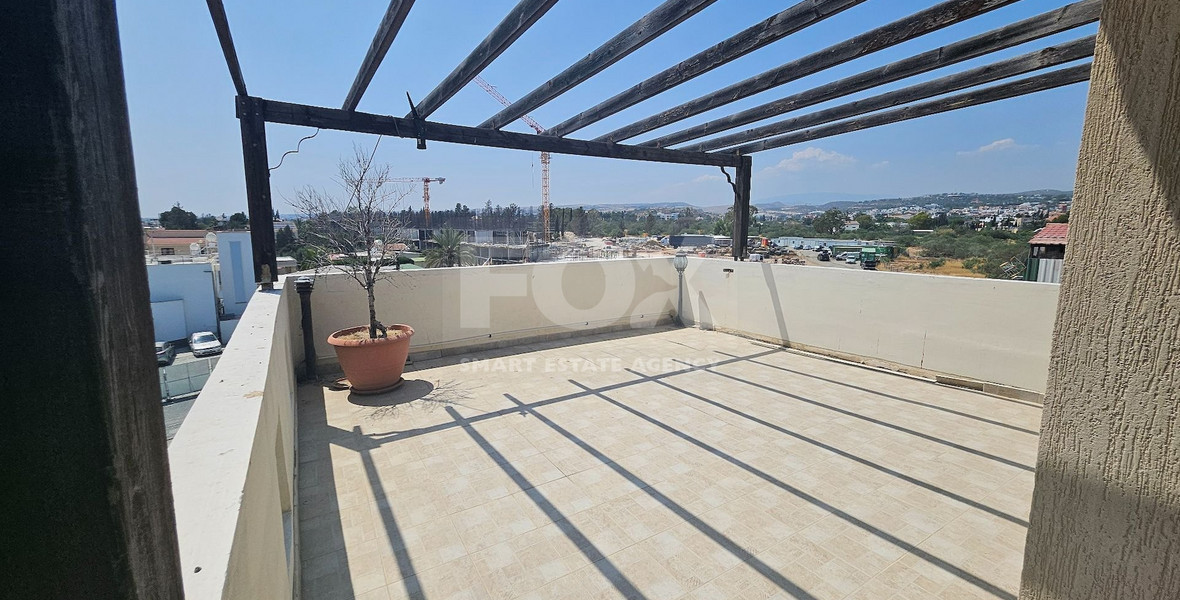 Huge-Furnished, Duplex Apartment, Two Plus One Bedroom With Huge Veranda For Rent In Kato Polemidia