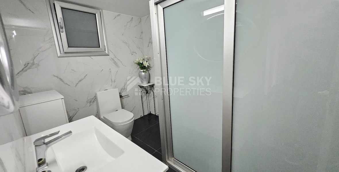 Partially Renovated-Three Bedroom Furnished Semi Detached House For Rent in Agios Spyridonas