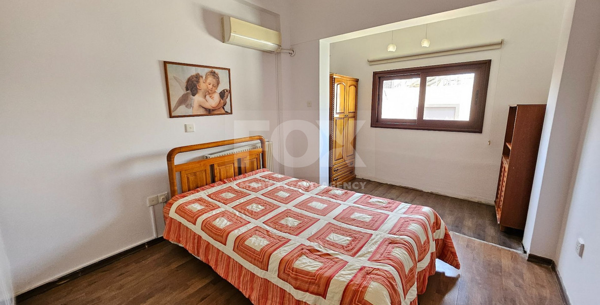 Partially Renovated-Three Bedroom Furnished Semi Detached House For Rent in Agios Spyridonas