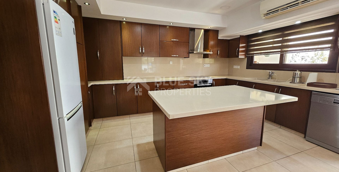 Partially Renovated-Three Bedroom Furnished Semi Detached House For Rent in Agios Spyridonas