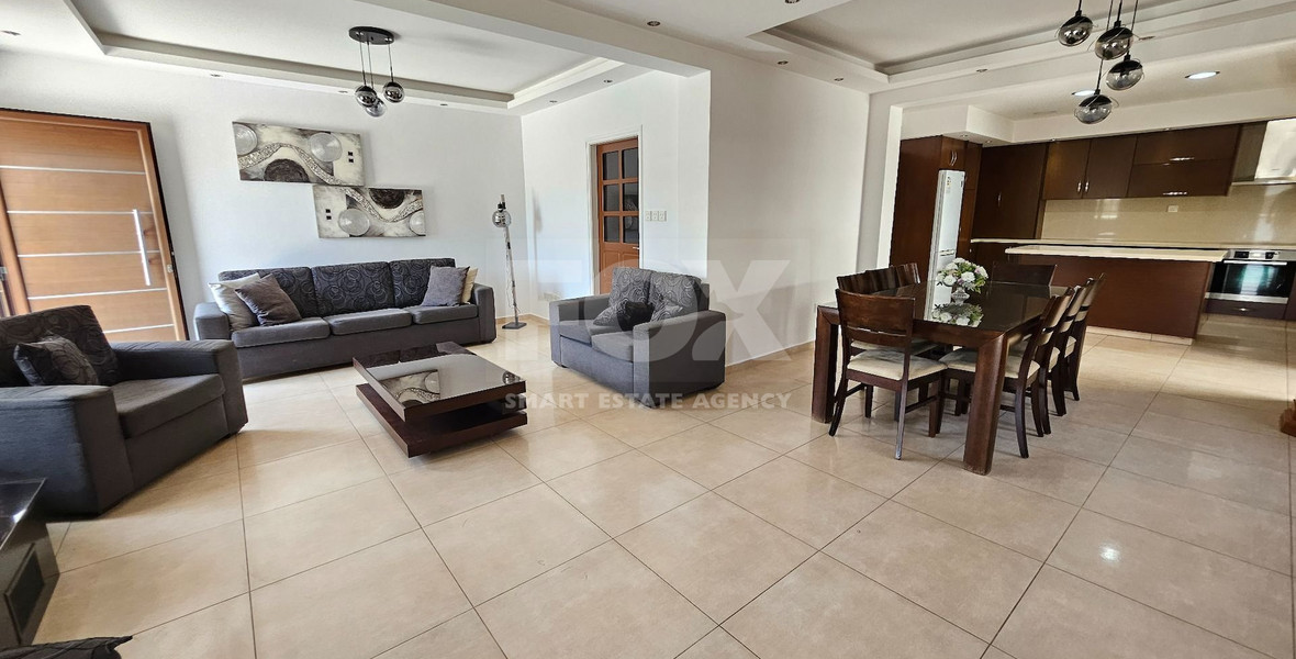Partially Renovated-Three Bedroom Furnished Semi Detached House For Rent in Agios Spyridonas