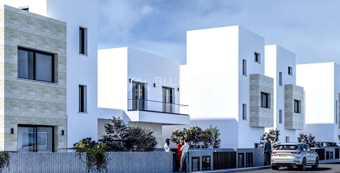 Three bedroom semi detached villa with private swimming pool for sale in Agios Athanasios, Limassol