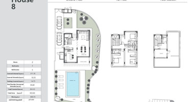 Three bedroom semi detached villa with private swimming pool for sale in Agios Athanasios, Limassol