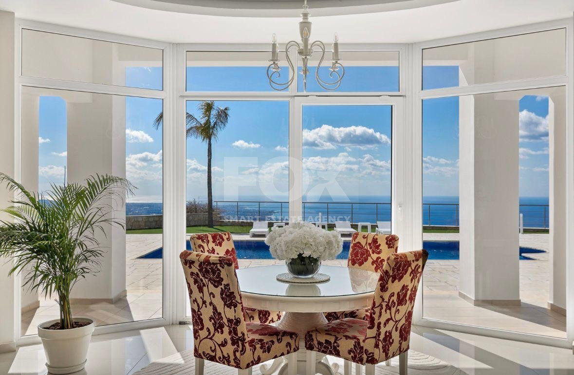 For sale : Breathtaking four-Bedroom Mansion with Panoramic Sea Views | Pegeia, Paphos