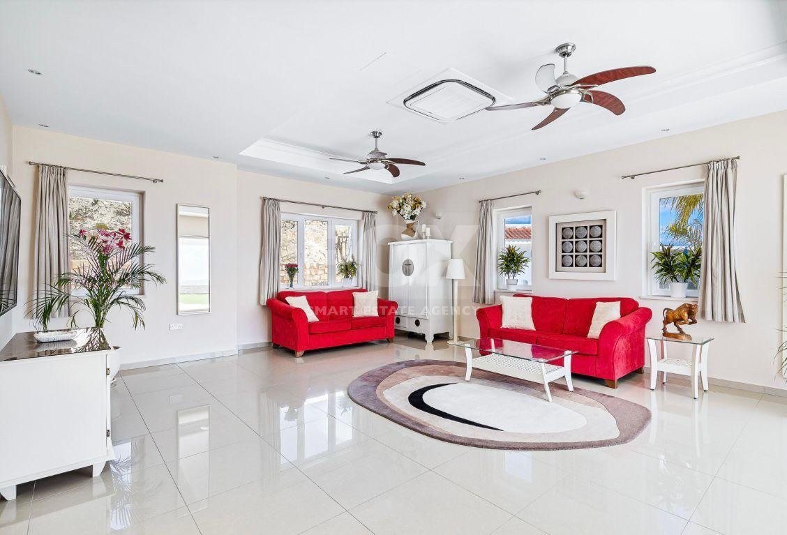 For sale : Breathtaking four-Bedroom Mansion with Panoramic Sea Views | Pegeia, Paphos