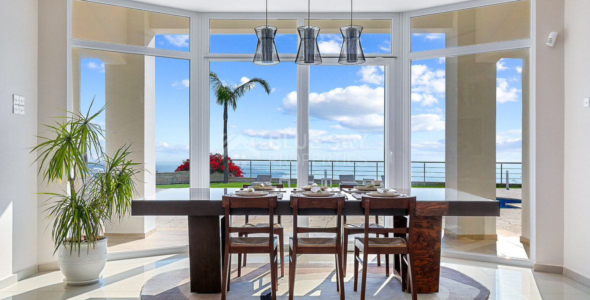 For sale : Breathtaking four-Bedroom Mansion with Panoramic Sea Views | Pegeia, Paphos