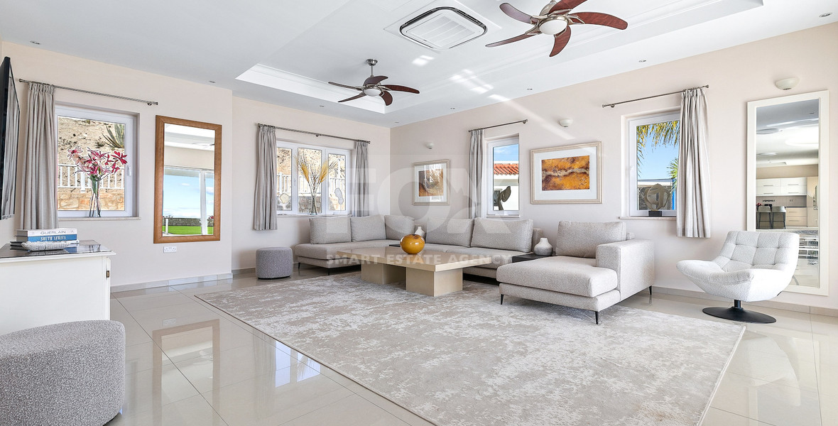 For sale : Breathtaking four-Bedroom Mansion with Panoramic Sea Views | Pegeia, Paphos