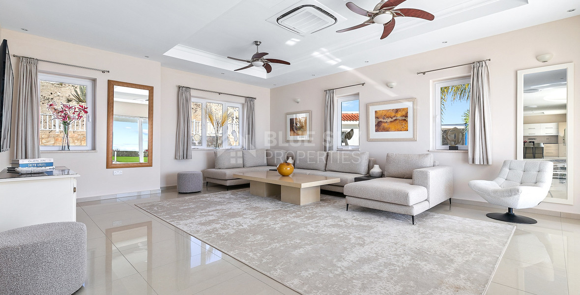 For sale : Breathtaking four-Bedroom Mansion with Panoramic Sea Views | Pegeia, Paphos