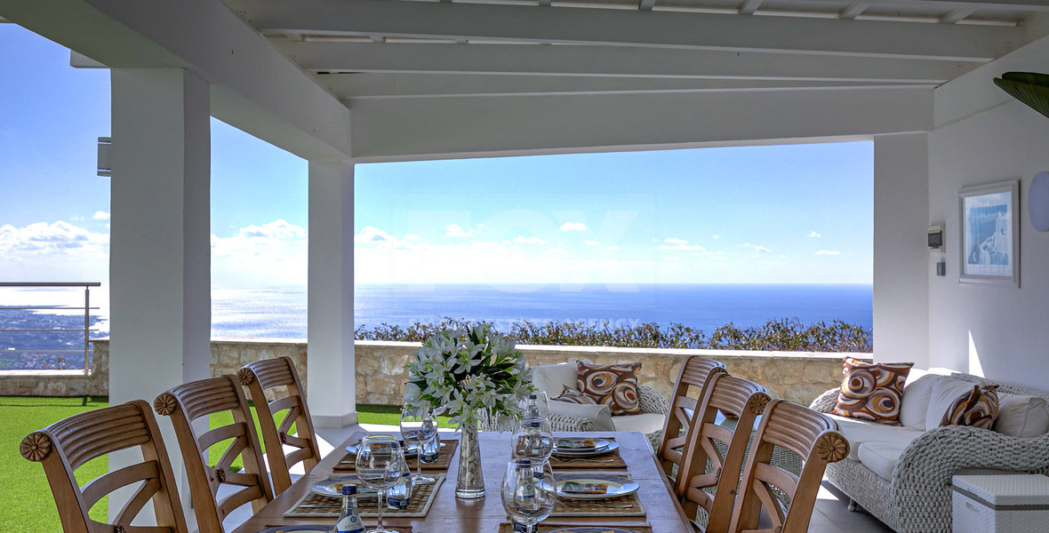 For sale : Breathtaking four-Bedroom Mansion with Panoramic Sea Views | Pegeia, Paphos