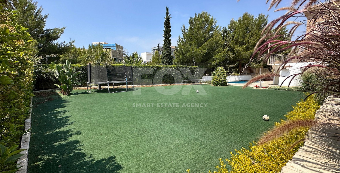 RENT: FURNISHED VILLA 5 BEDROOMS WITH SEPARATE GUEST HOUSE AND SEPARATE MAIDS QUARTER IN AGIOS TYCHONAS WITH SWIMMING POOL