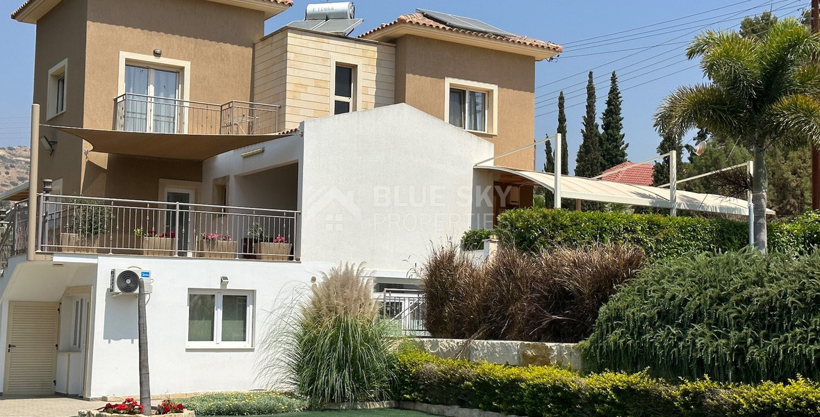 FOR RENT FURNISHED FIVE BEDROOM VILLA  WITH SWIMMING POOL IN AGIOS TYCHONAS - SEPARATE GUEST HOUSE AND SEPARATE MAIDS QUARTER