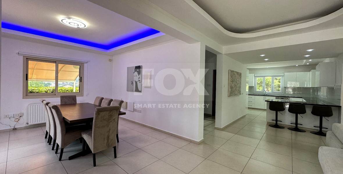 RENT: FURNISHED VILLA 5 BEDROOMS WITH SEPARATE GUEST HOUSE AND SEPARATE MAIDS QUARTER IN AGIOS TYCHONAS WITH SWIMMING POOL