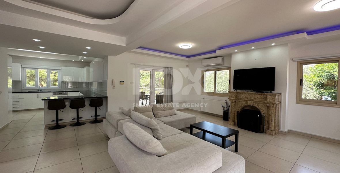 RENT: FURNISHED VILLA 5 BEDROOMS WITH SEPARATE GUEST HOUSE AND SEPARATE MAIDS QUARTER IN AGIOS TYCHONAS WITH SWIMMING POOL