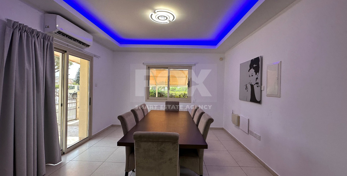 RENT: FURNISHED VILLA 5 BEDROOMS WITH SEPARATE GUEST HOUSE AND SEPARATE MAIDS QUARTER IN AGIOS TYCHONAS WITH SWIMMING POOL
