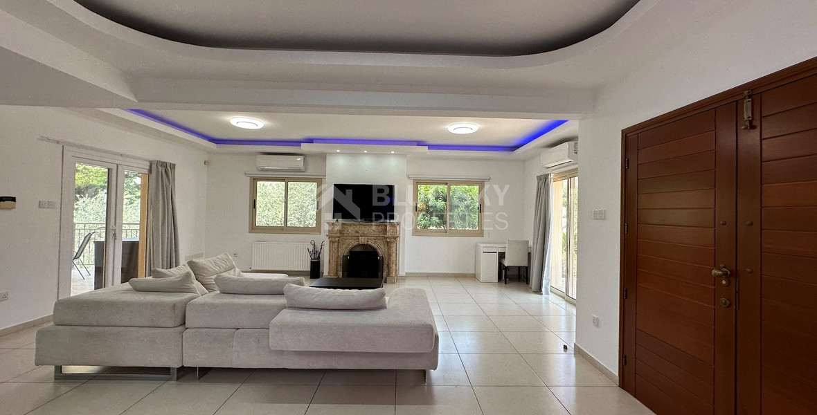 FOR RENT FURNISHED FIVE BEDROOM VILLA  WITH SWIMMING POOL IN AGIOS TYCHONAS - SEPARATE GUEST HOUSE AND SEPARATE MAIDS QUARTER