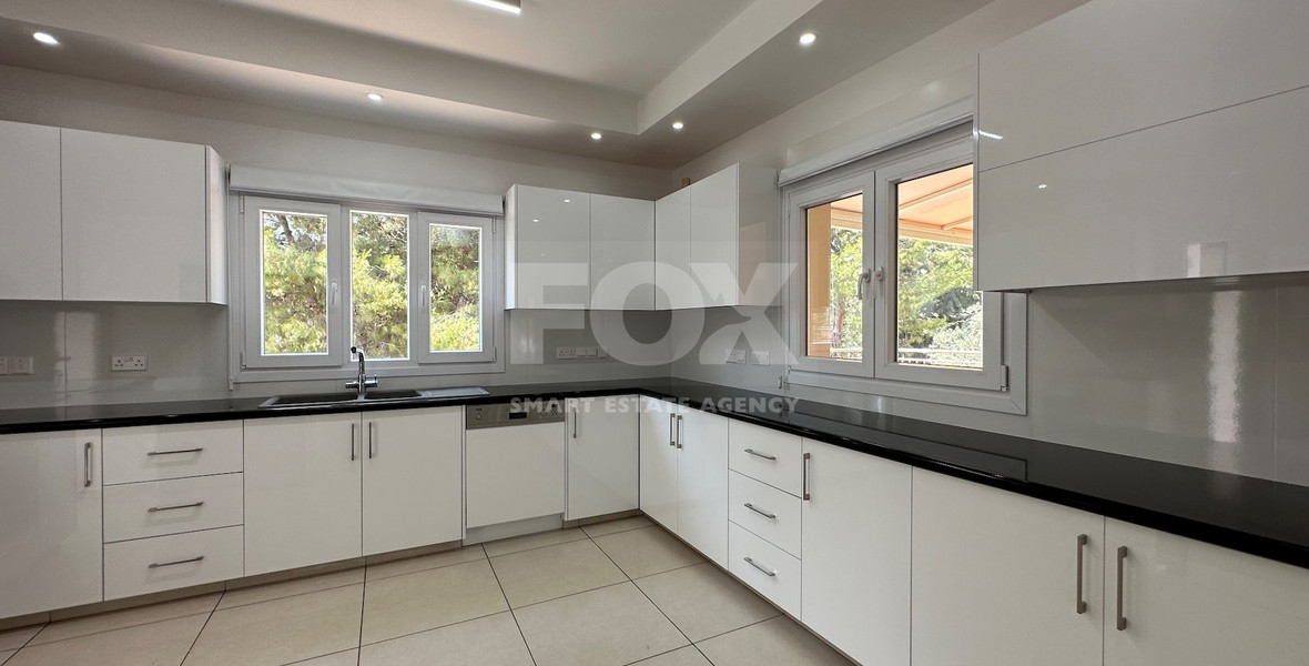 RENT: FURNISHED VILLA 5 BEDROOMS WITH SEPARATE GUEST HOUSE AND SEPARATE MAIDS QUARTER IN AGIOS TYCHONAS WITH SWIMMING POOL