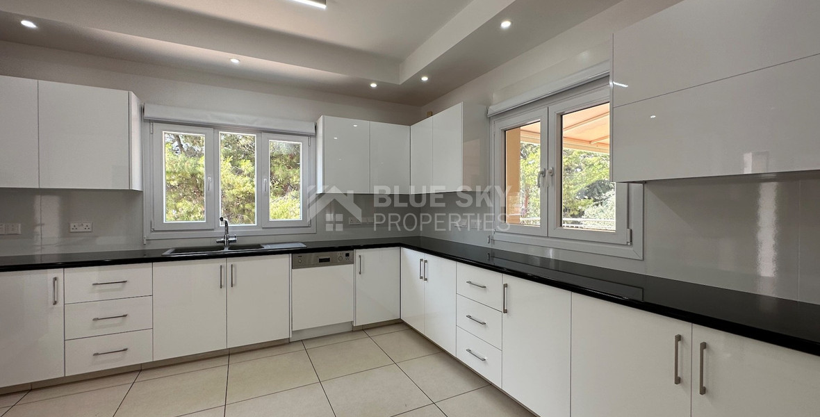 FOR RENT FURNISHED FIVE BEDROOM VILLA  WITH SWIMMING POOL IN AGIOS TYCHONAS - SEPARATE GUEST HOUSE AND SEPARATE MAIDS QUARTER