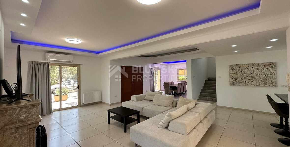 FOR RENT FURNISHED FIVE BEDROOM VILLA  WITH SWIMMING POOL IN AGIOS TYCHONAS - SEPARATE GUEST HOUSE AND SEPARATE MAIDS QUARTER